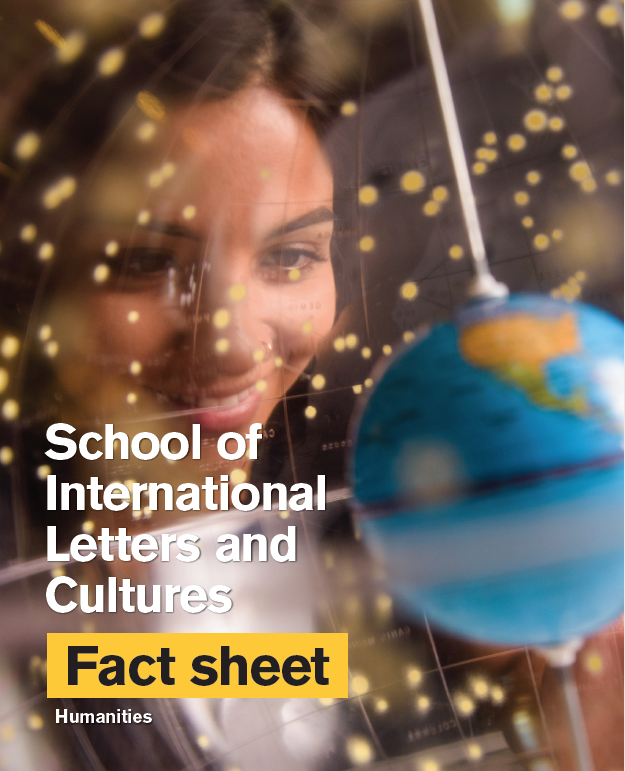 School of International Letters and Cultures Fact Sheet cover. 