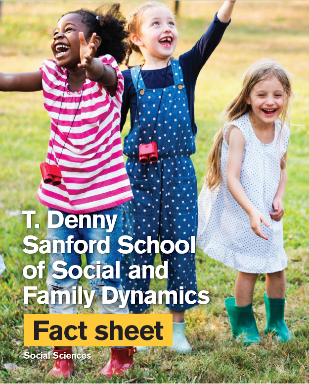 Sanford School of Social Transformation Fact Sheet cover.
