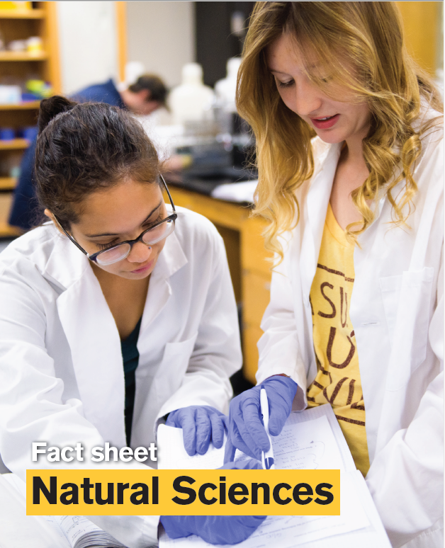Natural Sciences Fact Sheet cover.