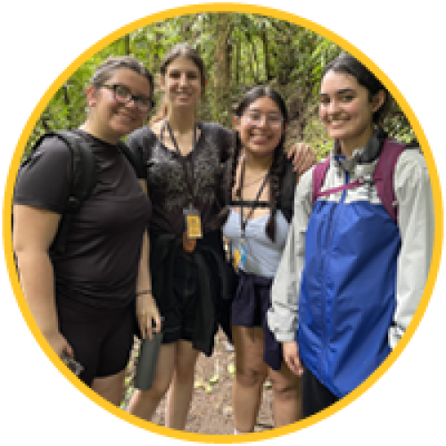 Maria V. and three classmates.